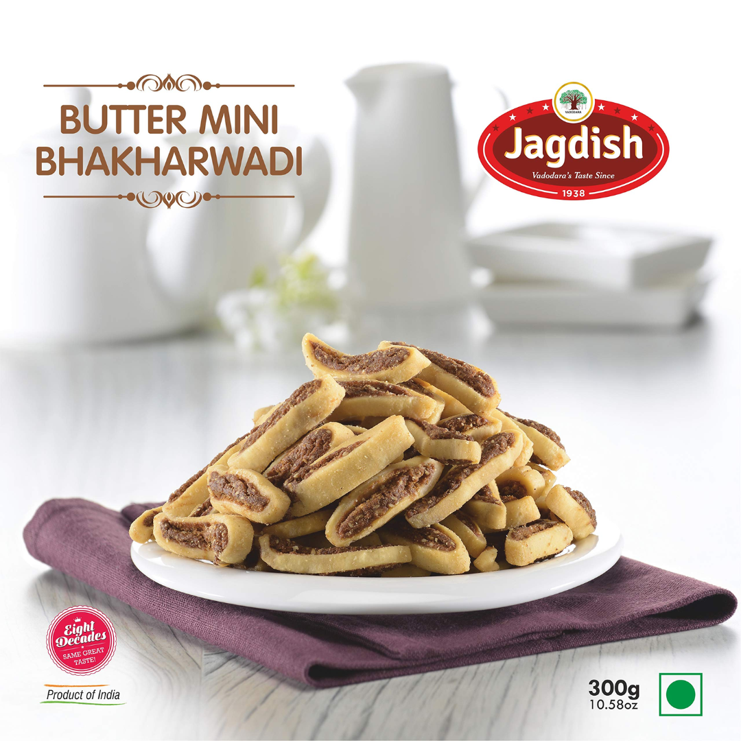 Shop Jagdish Farshan Butter Mini Bhakarwadi 300 gms online at best prices on The State Plate