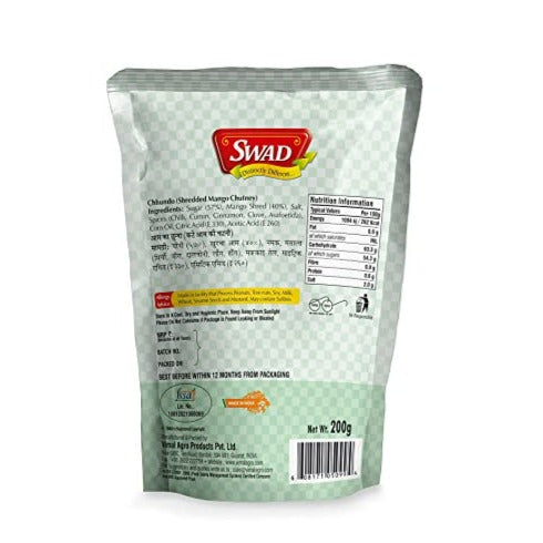 Shop Swad Mango Chhundo (Aam Chutney) 200 gms online at best prices on The State Plate