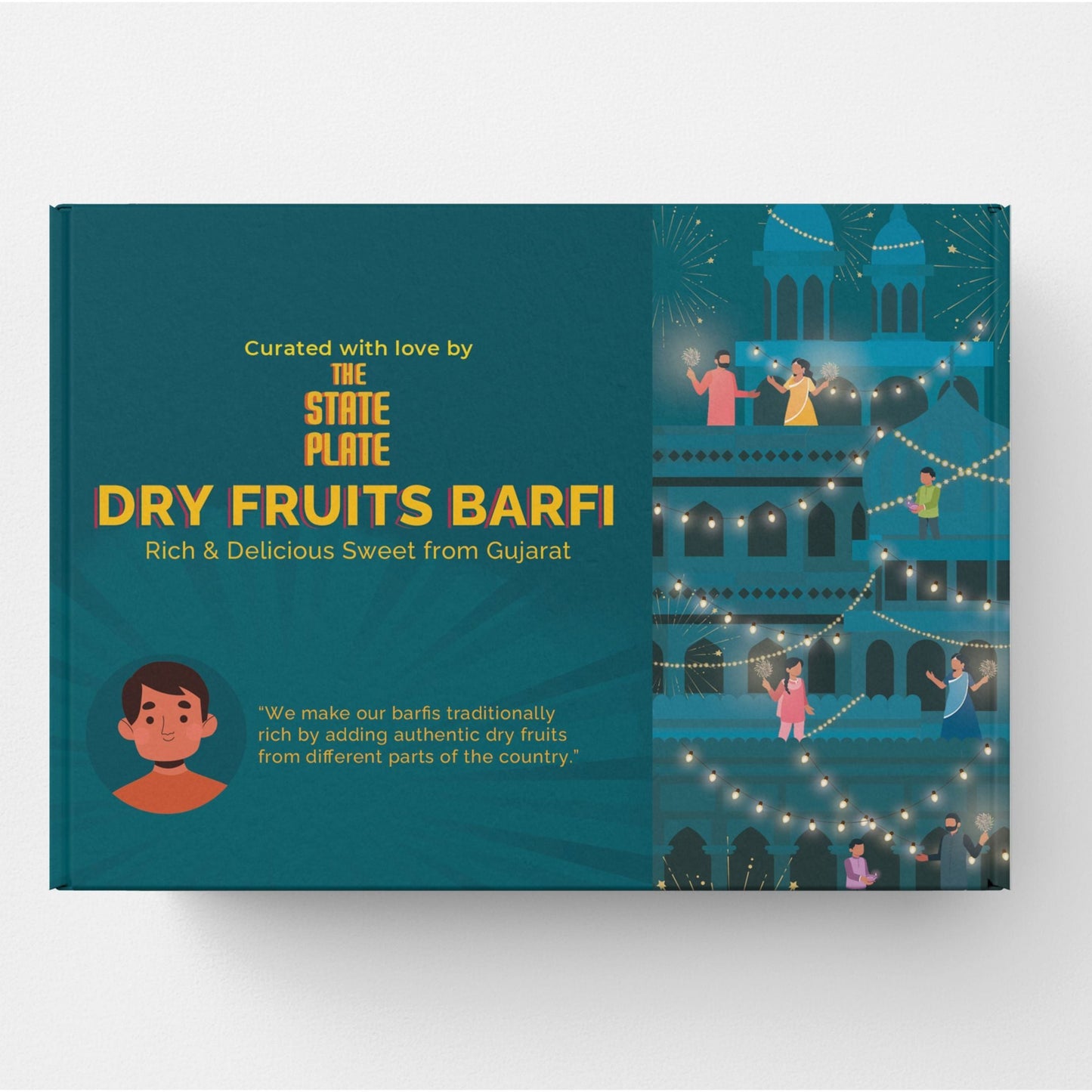 Shop Gujarat's Famous Dry Fruits Barfi 250 gms online at best prices on The State Plate