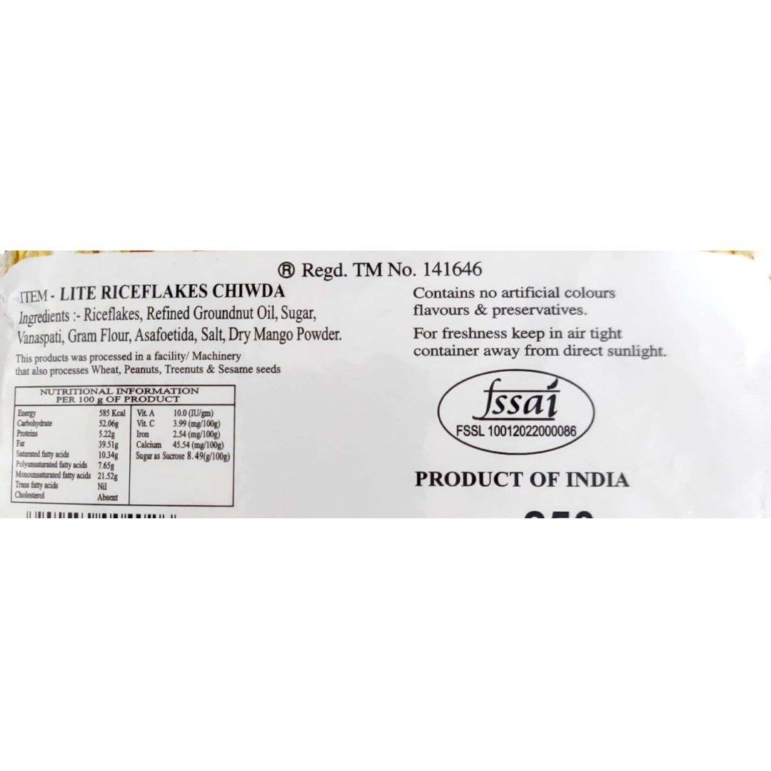 Shop Laxmi Narayan Best Lite Chiwda 250 gms online at best prices on The State Plate