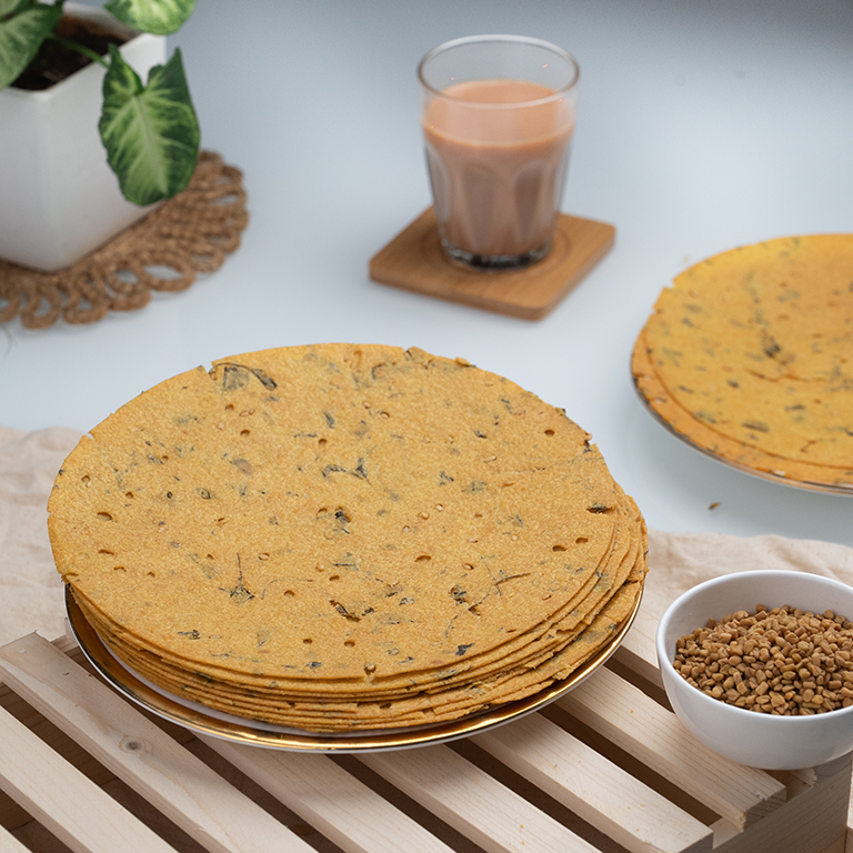 Shop Methi Khakhra 200 gms online at best prices on The State Plate