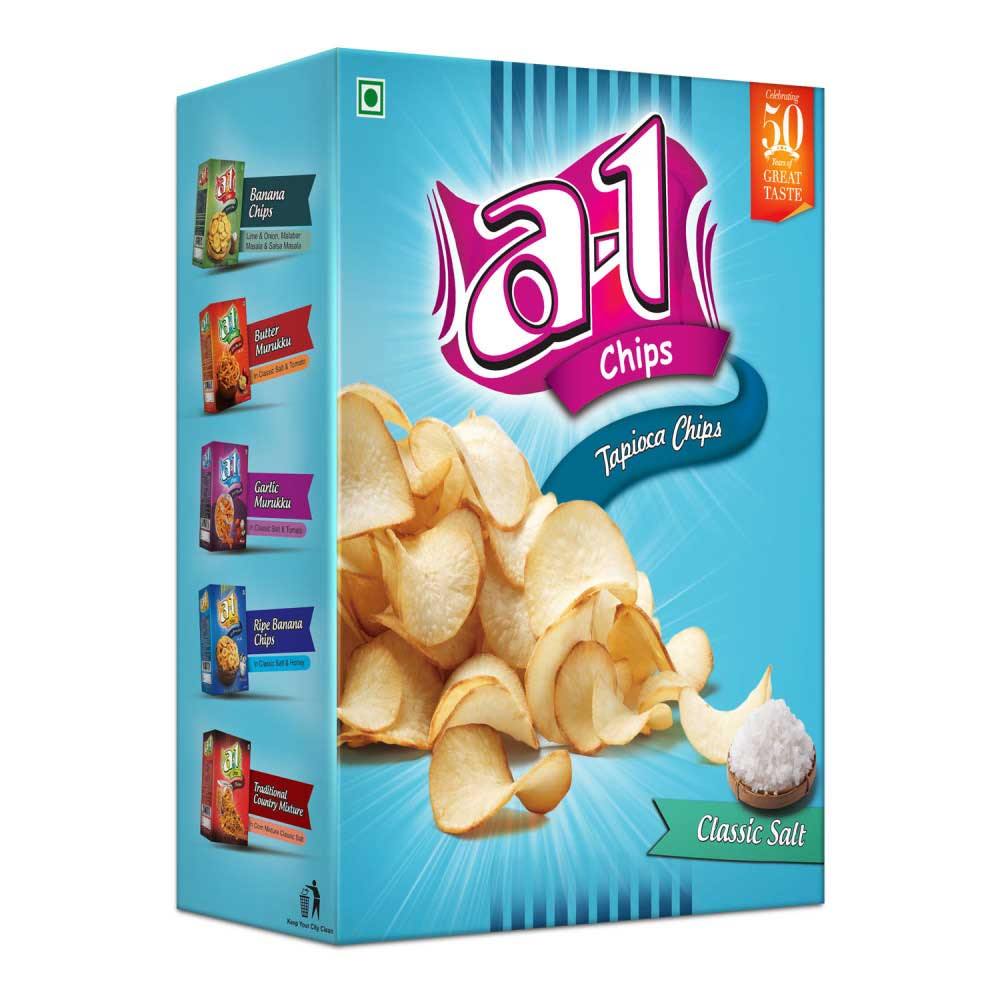 Buy A1 Tapioca Chips - Classic Salt 160 gms online | The State Plate