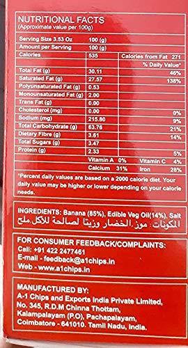 Shop A1 Ultra Thin Banana Wafers - Classic Salt 180 gms online at best prices on The State Plate