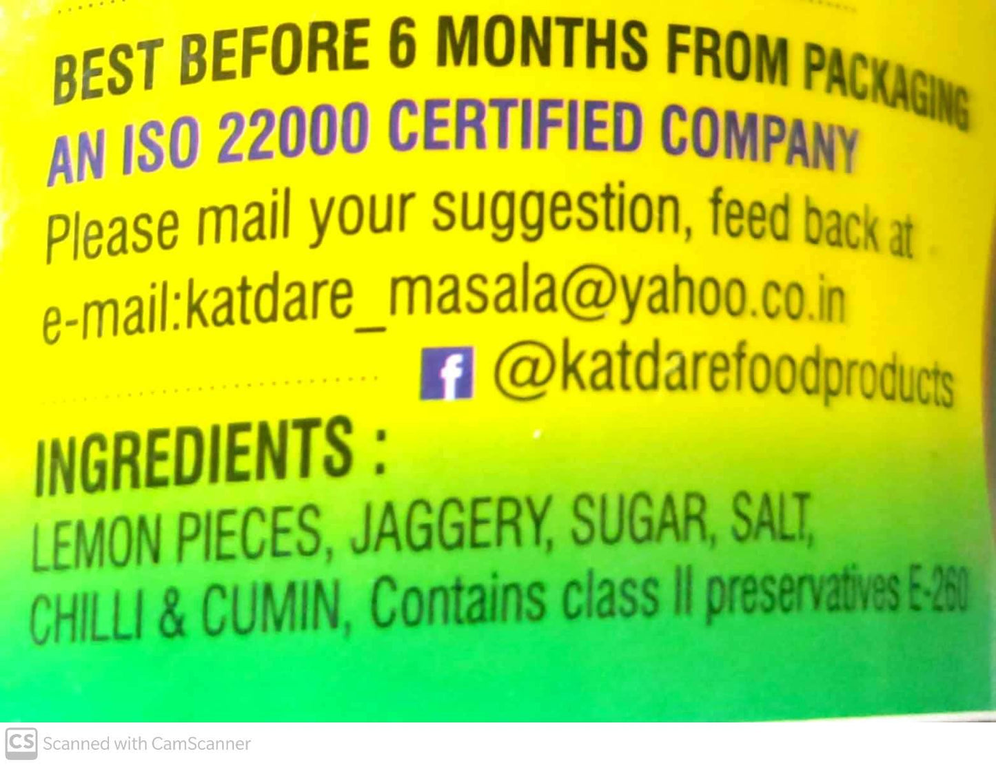 Shop Katdare God Nimbu (Sweet Lime) Crush 200 gms online at best prices on The State Plate
