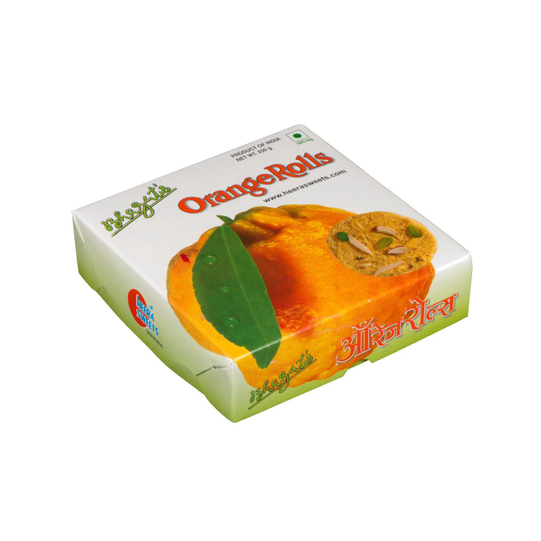 Shop Bhagat's Orange Sonrolls from Shree Heera Sweets 250 gms online at best prices on The State Plate