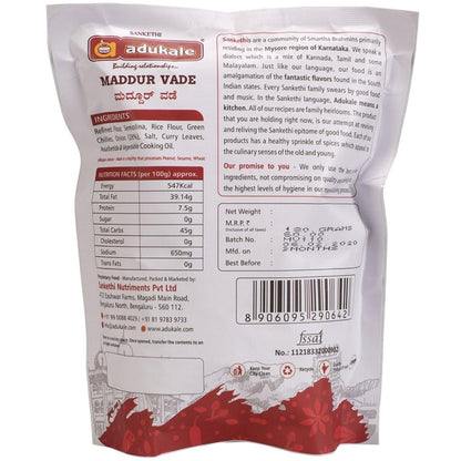 Shop Maddur Vade by Adukale 180 gms online at best prices on The State Plate