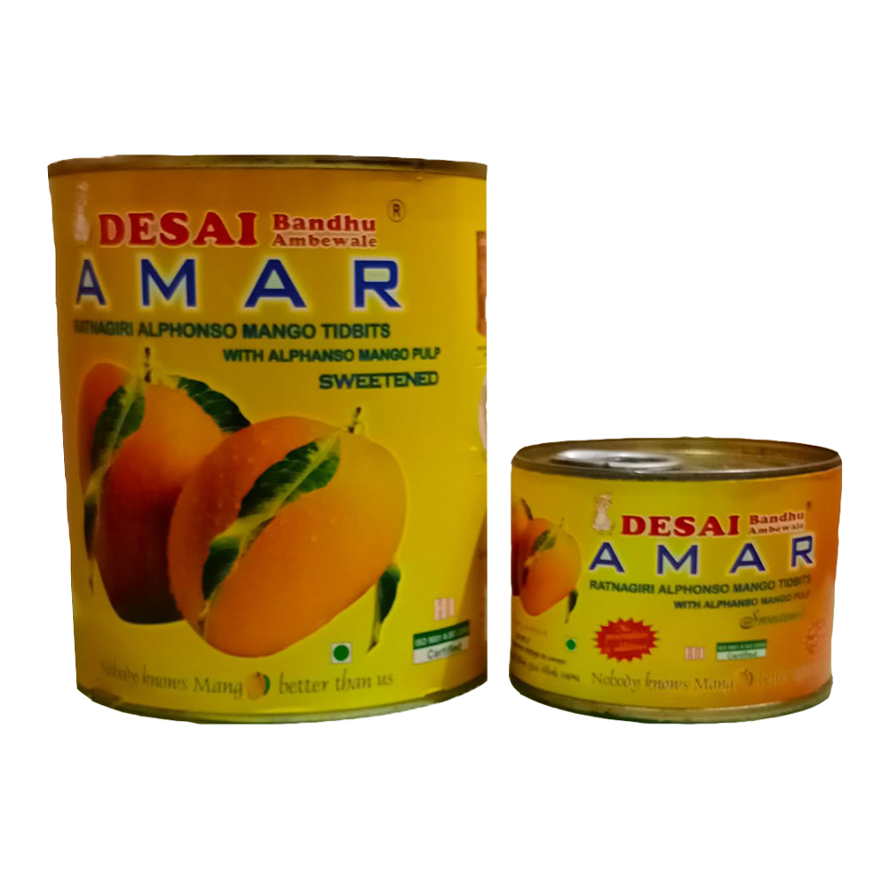 Shop Desai Bandhu Ambewale Mango Pulp 200 gms online at best prices on The State Plate