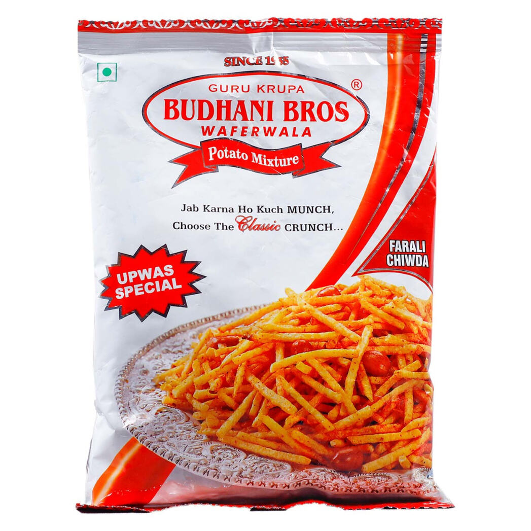Shop Budhani Bros Farali Chiwda 120 gms online at best prices on The State Plate