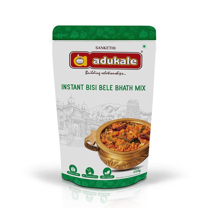 Shop Instant Bisi Bele Bhath Mix by Adukale 250 gms online at best prices on The State Plate