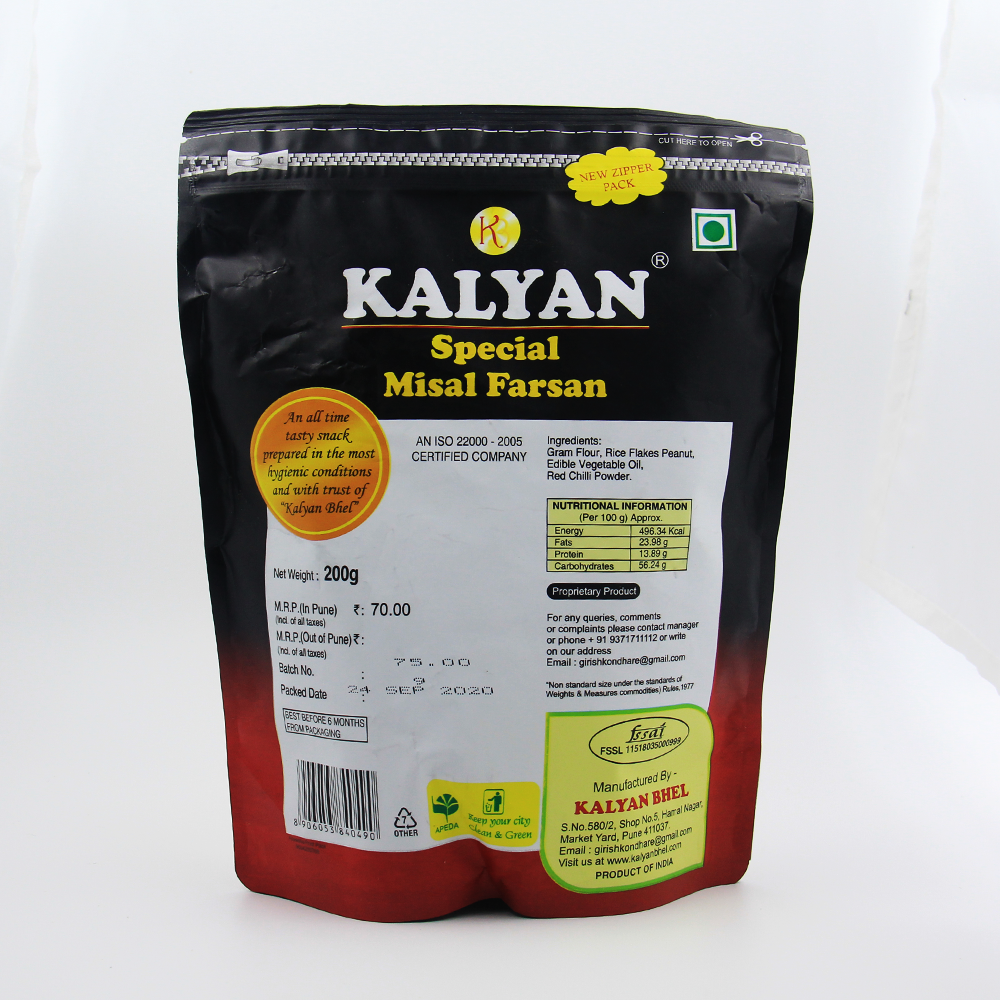 Shop Kalyan Special Misal Farsan 200 gms online at best prices on The State Plate