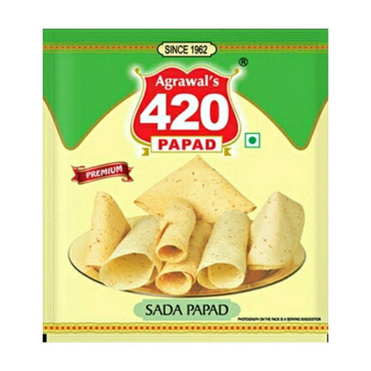 Shop Agrawal's 420 Sada Papad 400 gms online at best prices on The State Plate