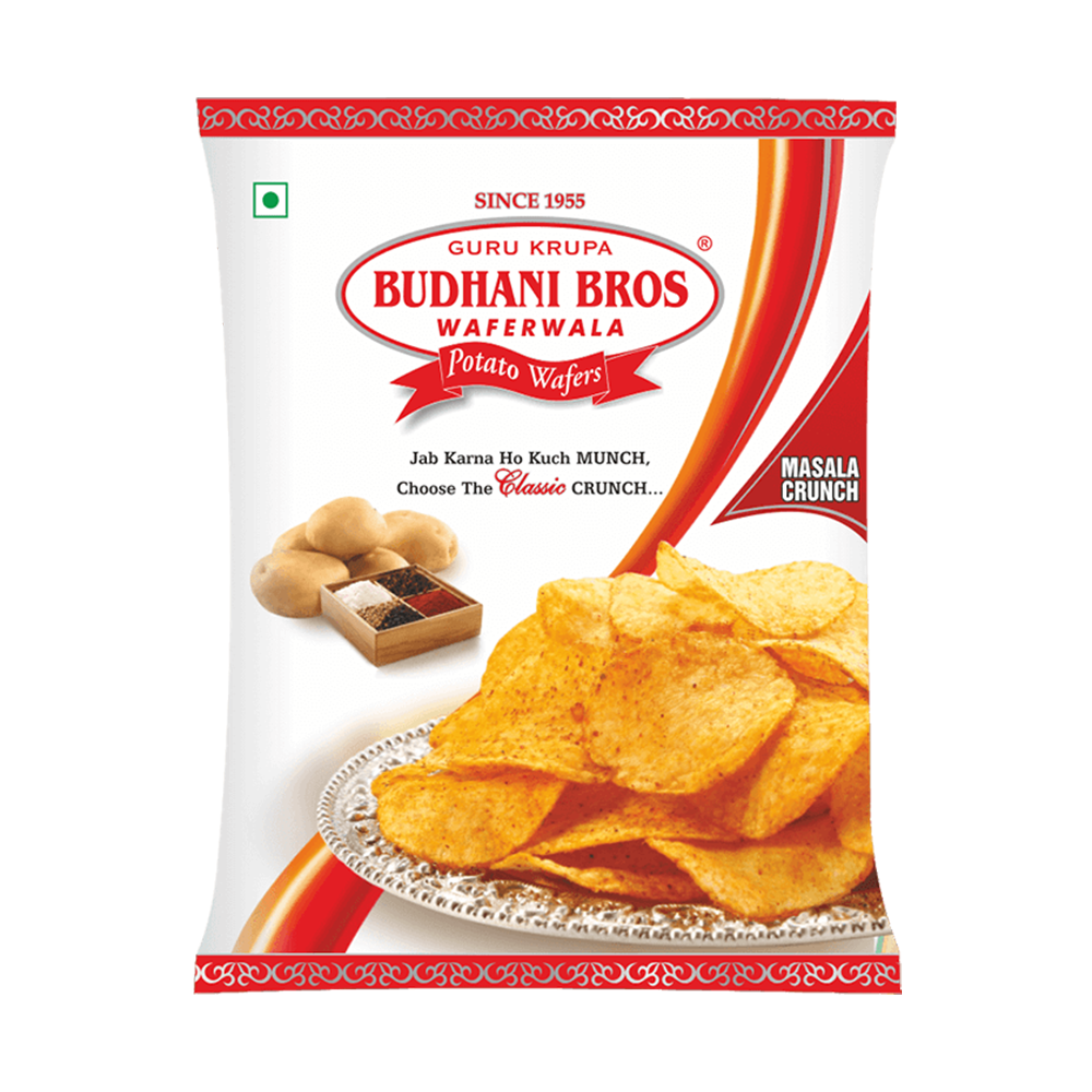 Shop Budhani Bros Masala Crunch Potato Wafers 100 gms online at best prices on The State Plate