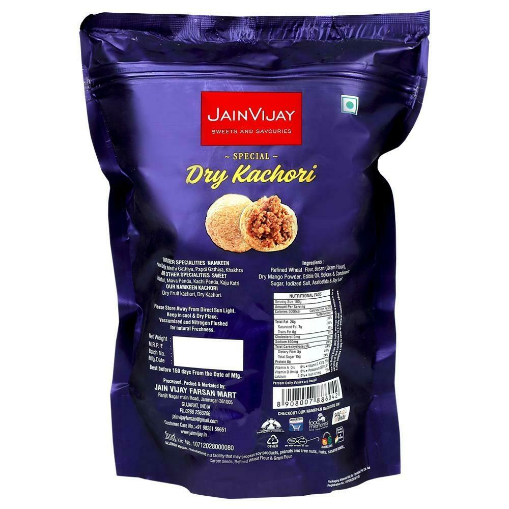 Shop Jain Vijay Jamnagari Dry Kachori 250 gms online at best prices on The State Plate