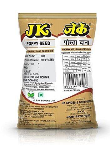 Shop JK Spices Posto Dana Poppy Seed 100 gms online at best prices on The State Plate