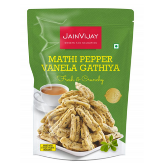 Shop Jain Vijay Methiwala Gathiya 250 gms online at best prices on The State Plate