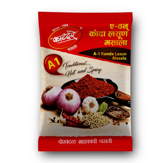 Shop Katdare A1 Kanda Lasun Masala 200 gms online at best prices on The State Plate