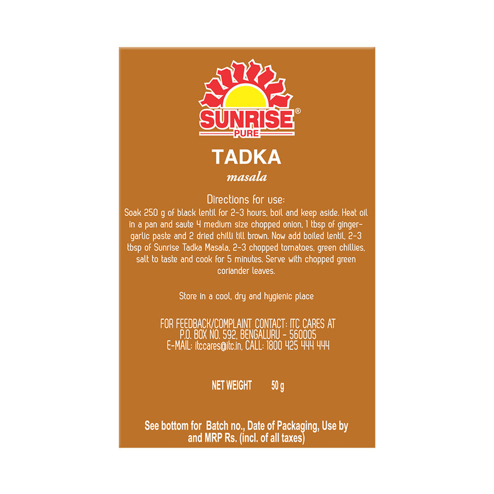Shop Sunrise Tadka Masala 50 gms online at best prices on The State Plate